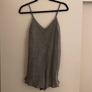 Black and white romper